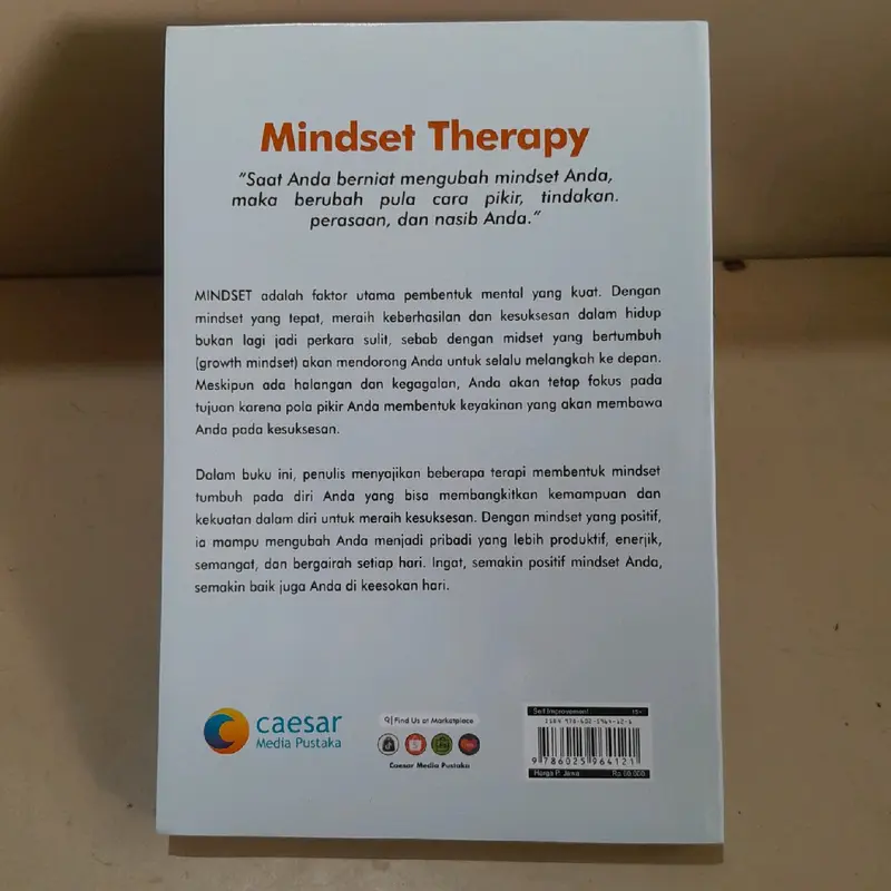 BUKU SELF IMPROVMENT / MINDSET THERAPY Soft Cover 1