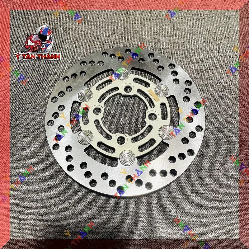 đĩa thắng moto 3 phen inox lòng nhôm 5