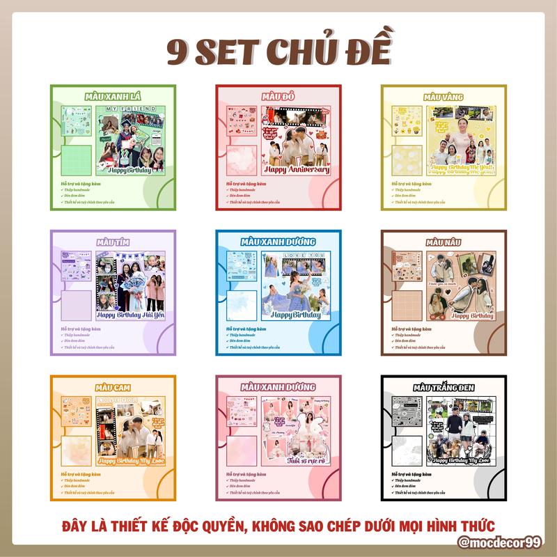 Product Introduction of [MỘC DECOR] Khung Handmade 3D, Set Nguyên Liệu/ Trang Trí Sẵn Size 22x22, 22x27, 27x27, 27x37 Quà tặng sinh nhật, kỉ niệm Decor Khung Tranh Decor Phòng Decor, Quà tặngbạn gái, Quà tặng bạn trai Trang Trí Nhà 0