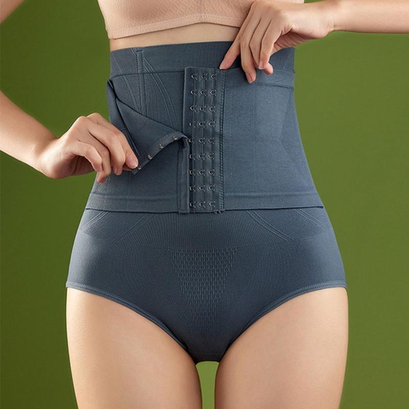 Product Introduction of Lingerie High Waist Postpartum Body Shapers Waist Trainer Belly Contracting Buckle Shapers Underpants Briefs Seamless Underwear Daily 11