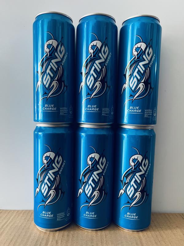 <1 Lốc 6 Lon> Nước Uống Tăng Lực Sting Xanh Dương Blue Dạng Lon Thái Lan Đường sting xanhdương sting trúngthưởng vn lon/ thùng nuoc tang