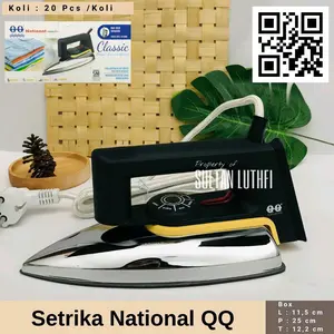 Setrika National QQ Melembutkan Setrika Kering