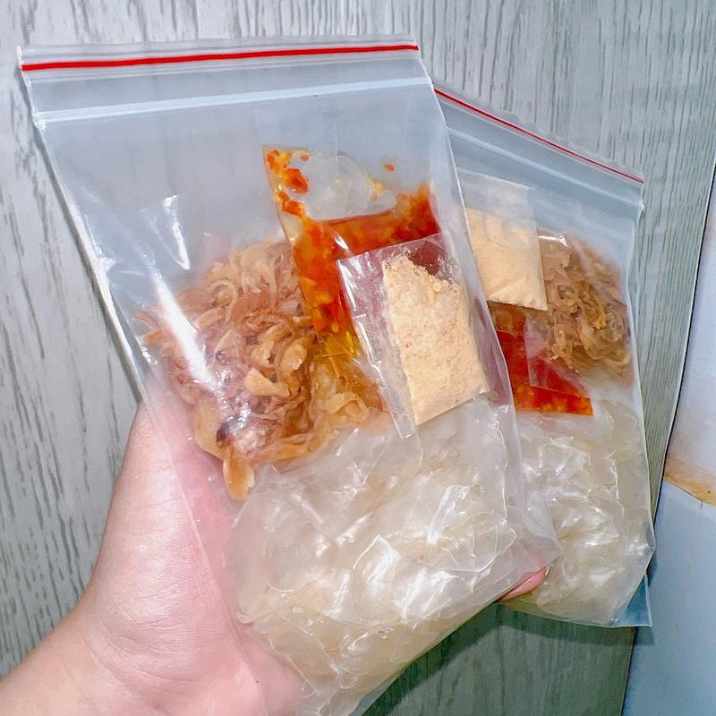 COMBO 5 BỊCH BÁNH TRÁNG MUỐI SATẾ HÀNH PHI FOOD ĂN VẶT