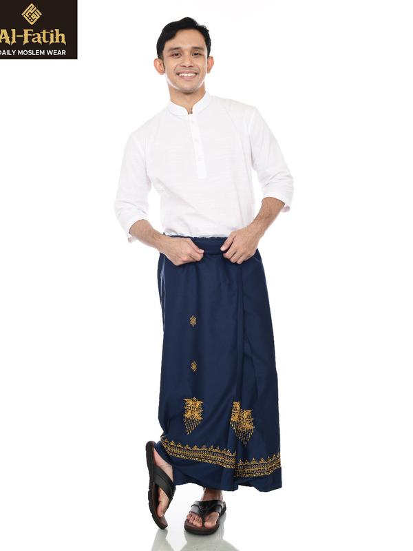 Sarung Bordir Pintu Aceh Motif Timbul Keren Sarung Sholat Pria Dewasa Muslim 3