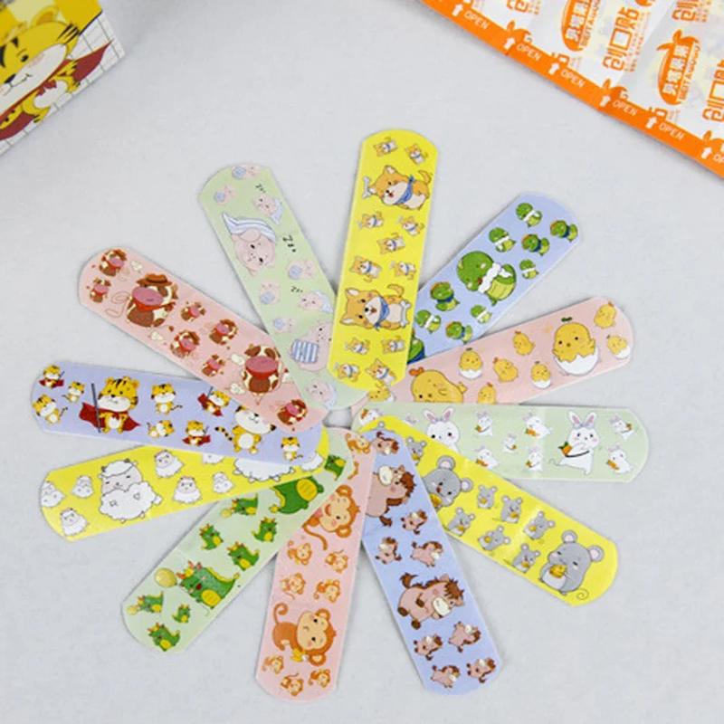Product Introduction of 120pcs/box Colorful Cartoon Cute Band Aids Waterproof Breathable Strong Adhesion Wound Hemostasis Anti-Bacterial Woundplast 16