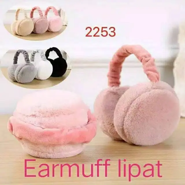BANDUNG Earmuff Penutup Telinga Musim Dingin Penutup Telinga Bentuk Bulat Warna Earmuff Karakter