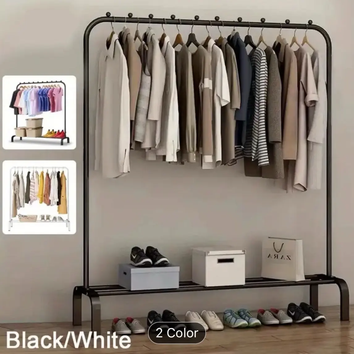 Hàng Loại 1 Giá Treo Quần Áo Sắt Thép Sơn Tĩnh Điện Mẫu Mới - Để Giày, Treo Mũ, Giàn Phơi Quần Áo bàn _ ketreo  quanao