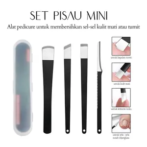 3/4/8/10/20 Pcs Set Pedicure Knife Tools Mini Kuku Cantengan/Alat Perawatan Kaki Untuk Membersihkan Sel Kulit Mati Gunting Nail