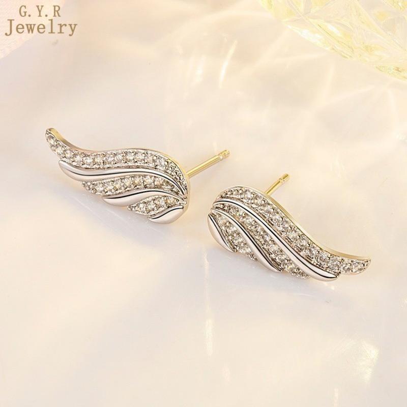 Product Introduction of Đinh Tán Tai Cánh Thiên Thần Moissanite, Thiết Kế Tinh Tế Dát Siêu Nhỏ Giấy Chứng Nhận GRA Miễn Phí 48