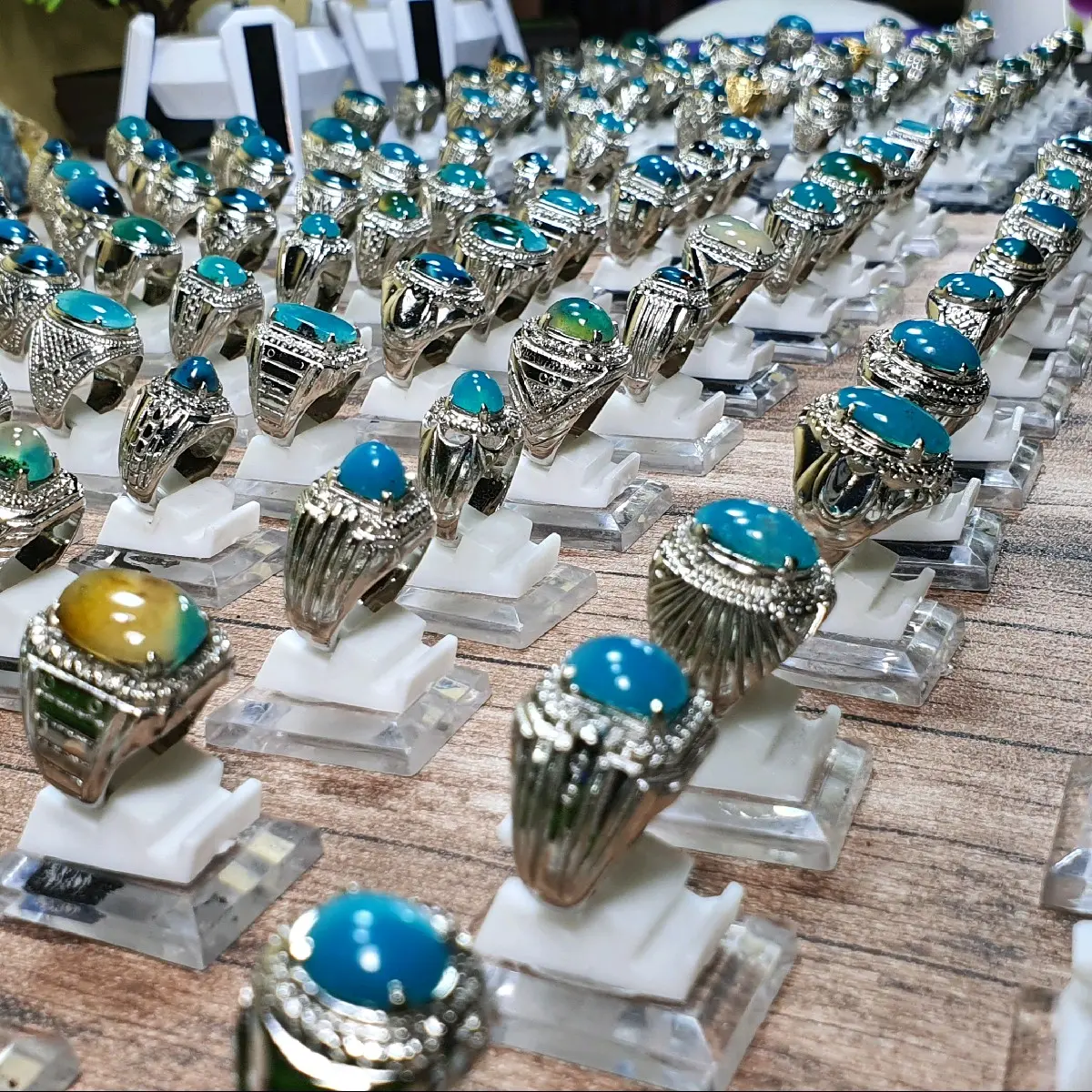 Batu Bacan Ring Alpaka Jade Jade Jade