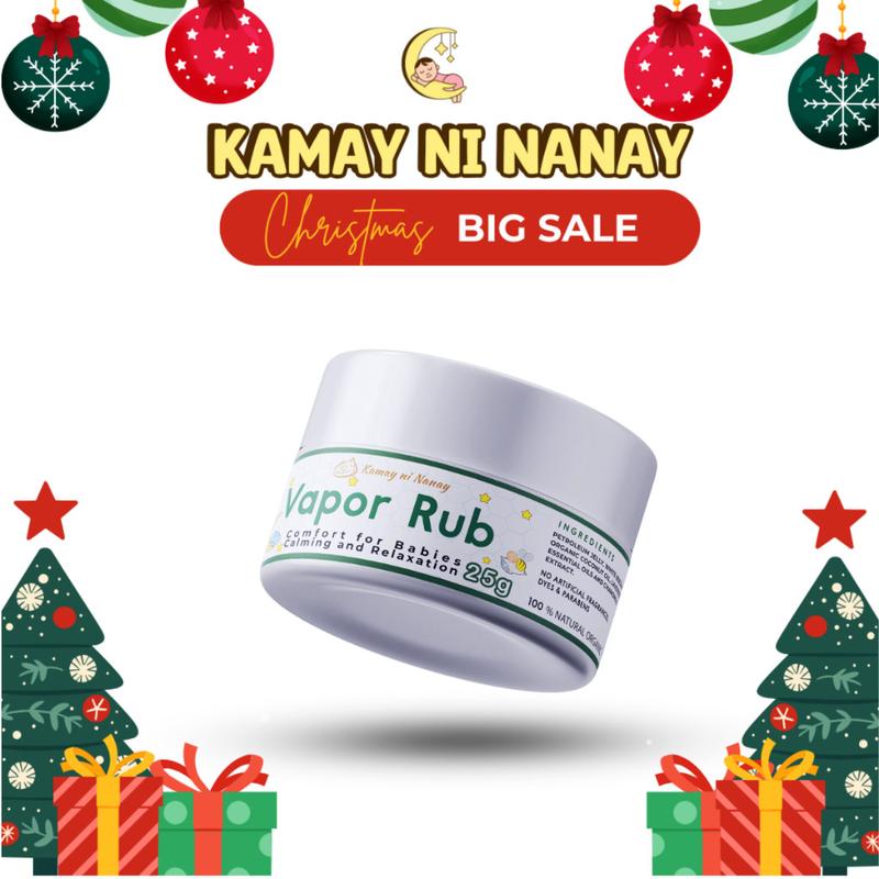 Product Introduction of Newly Improved Kamay ni Nanay Vapor Rub for Babies, Comfortable and Ease to Breathe Relief [25G] 21