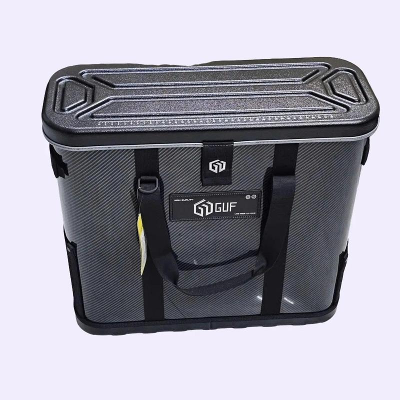 Thùng Đựng Cá GUF VIP chất liệu nhựa ABS cao cấp phủ carbon hàng chính hãng Bắt Cá Đi Câu Fishing Câu Cá