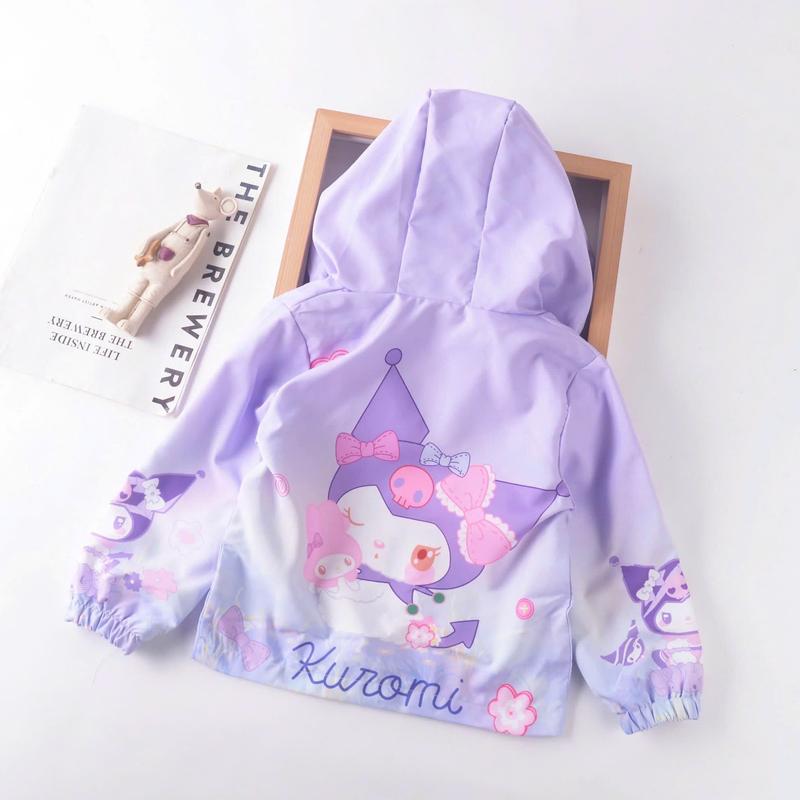 BST áo khoác gió 2 lớp Kuromi đáng yêu cho bé từ 2-7 tuổi Cotton - Malwee Chính Hãng 5