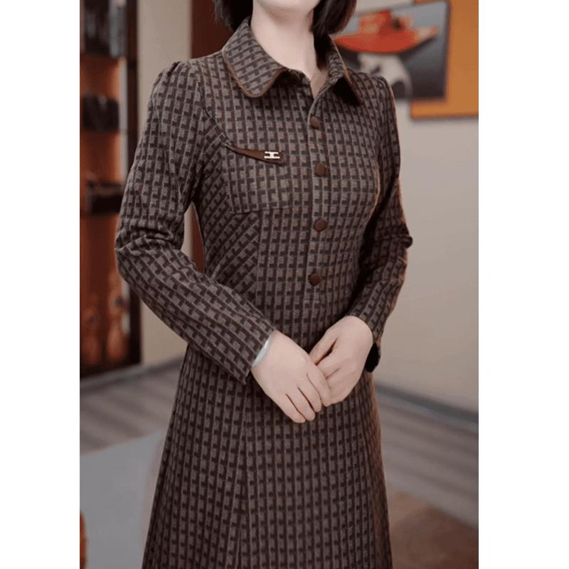 Product Introduction of Quần Áo Mùa Thu, Váy Sườn Xám Cải Tiến, Thời Trang, Váy Phong Cách Phương Tây Thanh Lịch, Thích Hợp Cho Phụ Nữ Trung Người Già Và Cao Tuổi Hàng Mới Về, Phong Cách Trung Người Già 4