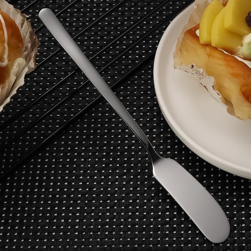 Product Introduction of 1Pc Stainless Steel Butter Blade Long Handle Cheese BladeSilver Color Gold Color Ice Cream Scoop Dessert Ladle Durable Home Kitchen Tableware Accessories 16