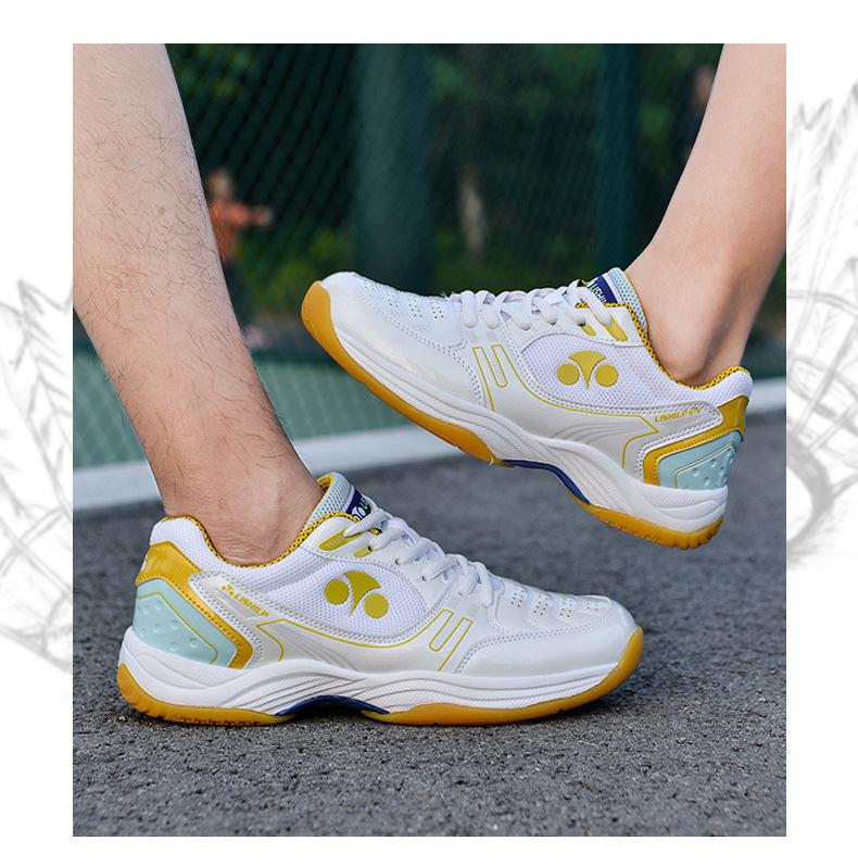 Product Introduction of Professional Badminton Shoes Men's and Women's Wear-Resistant Non-Slip Breathable Student Tennis Shoes Table Tennis Ball Shoes Training Shoes Volleyball Shoes 6
