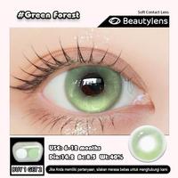 Gambar Green Forest BEAUTYLENS  softlen innocent green lensa 14.2mm normal makeup Eye Soflen - Light Chasing Cat 14.5, Darjah normal 0.00 dari BEAUTYLENS ID SHOP Kota Administrasi Jakarta Utara 1 Tokopedia
