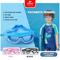 Gambar SPEEDS Kacamata Renang Anak Elastis Built-In Earplug Swimming Glasses Goggles Anti FOG UV Perlengkapan Renang Kids 017-5120 - 5110BRU dari Calary Sport Kota Surabaya 1 Tokopedia
