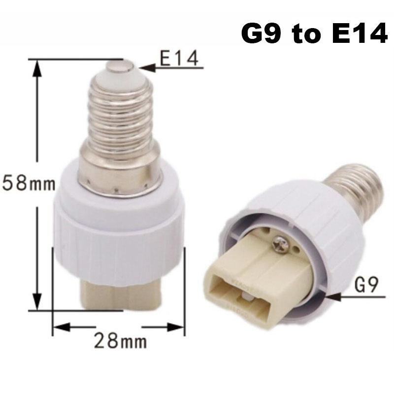 Product Introduction of 2pcs E27 E14 e17 to e40 e27 G24 GU10 E12 B22 MR16 LED lamp base light Adapter Bulb Holder Converter AC power Socket For Corn lamp FEH1SG 199