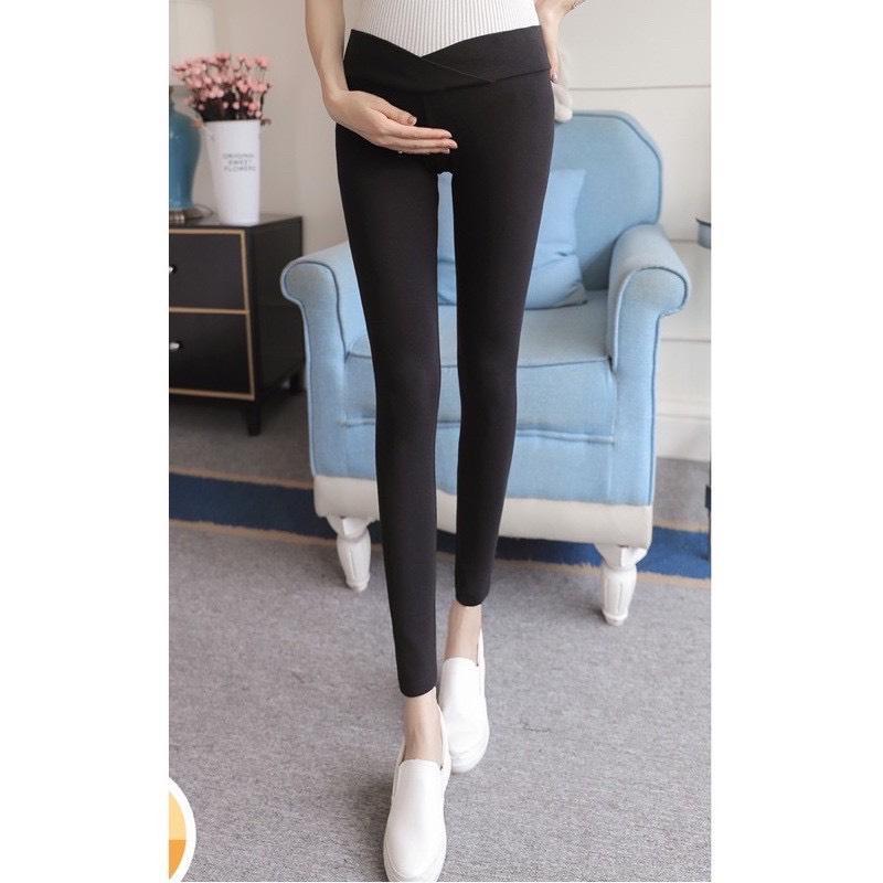 Quần legging bầu vạt chéo QB111 4