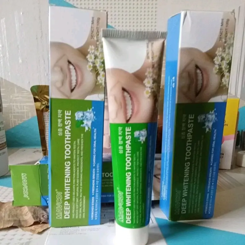 Milcosen niacinamide Pasta gigi penghilang karang pemutih gigi dan menyegarkan mulut Memutihkan Perawatan 6