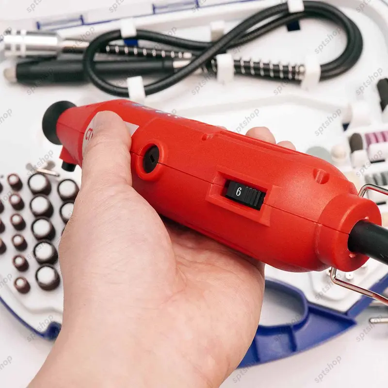 Máy Mài Chai Vali DH, Bộ máy khoan mài cắt mini đa năng, máy mài khuôn 260W 4