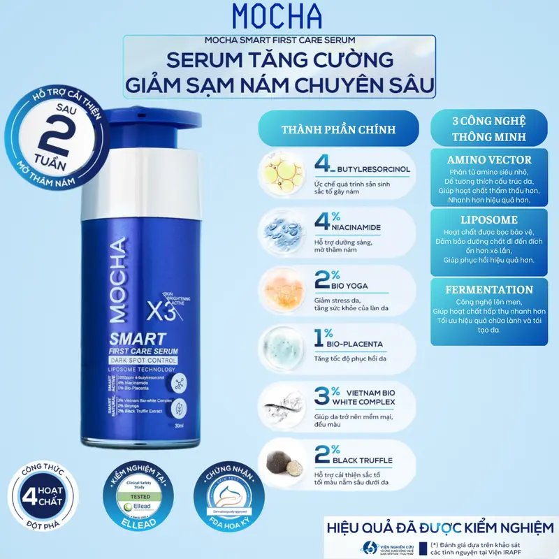 Kem Giảm Sạm, Nám, Tàn Nhang Chuyên Sâu Mocha - Tặng 1 Sửa Rữa Mặt 25ml - Skincare Kem Nám Sạm Tàn Nhang Chăm Sóc Da Làm Đẹp Da Nữ Dưỡng Ẩm Da Women 4