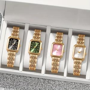 Chic Square Face Watch - Stainless Steel Mesh Band, Affordable Luxury Design, Perfect Surprise Gift for Girlfriend & Bestie