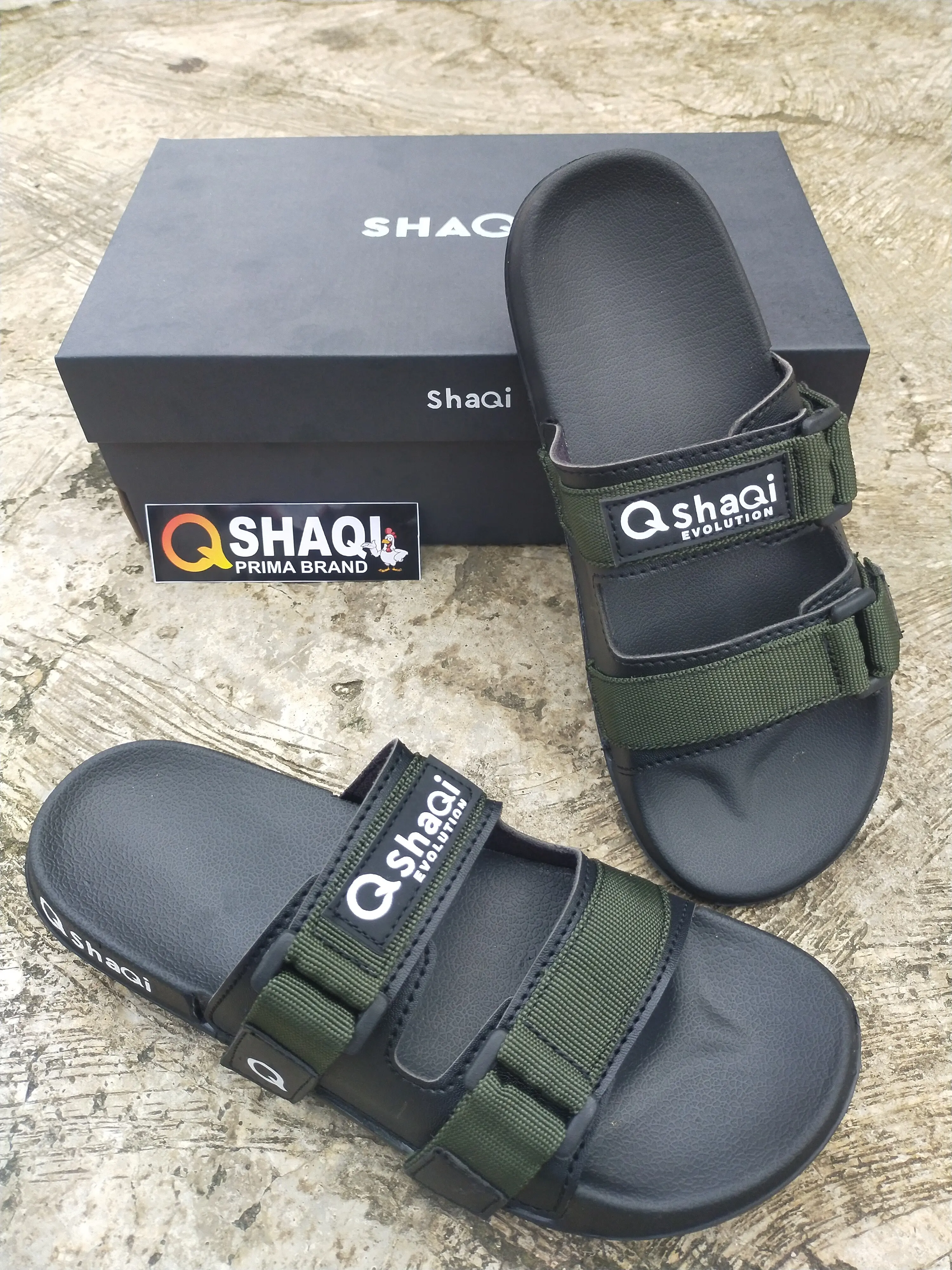 Sandal SHAQI Webing Panjang Original Army