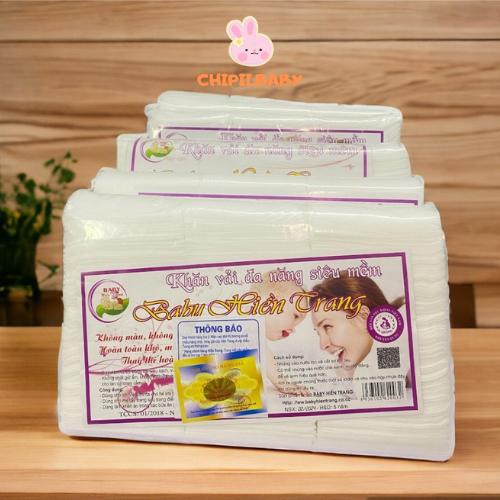 [ Tặng Vòng Dâu Tằm ] Combo 10 gói khăn vải khô đăng năng Hiền Trang , giấy khô đa năng 170g 200g dùng cho cả mẹ và bé Cho Bé