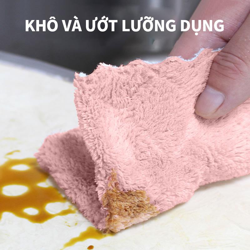 Product Introduction of Khăn lau nhà bếp AIODIY, thấm hút nướ tốt, không rụng lông, khăn rửa bát , khăn lau thần kỳ cho người lười, khăn lau đa năng Làm Sạch Treo Tường 14