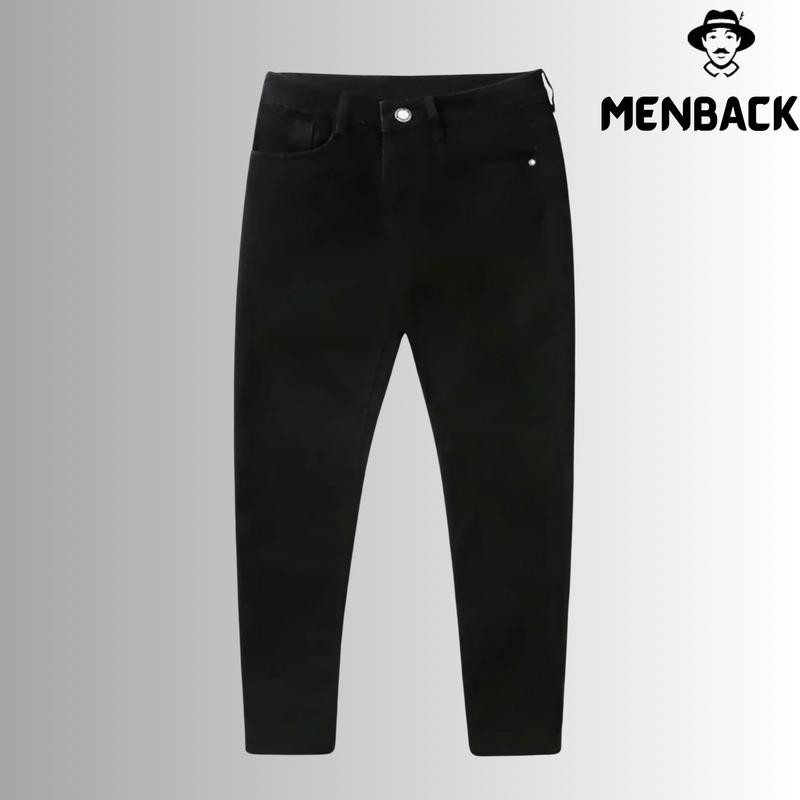 [ MENBACK ] - Quần jean dài nam màu đen form dáng slim trẻ trung Menswear Pants Có Túi