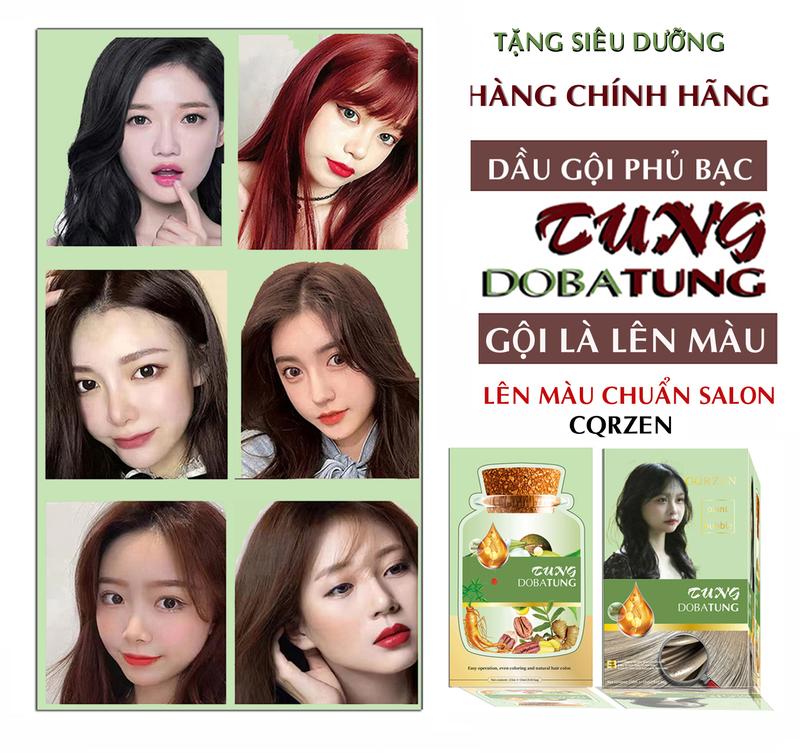 Dầu Gội Phủ Bạc Thảo Dược Bubble 6 Màu Đen Tự Nhiên Nâu Hạt Dẻ Nâu Đen Nâu Coffe ,đỏ rượu vang nâu lanh nâu tây Nhuộm Tóc Đổi Màu Tóc Women thuốc nhuộm tóc nâu lạnh gói