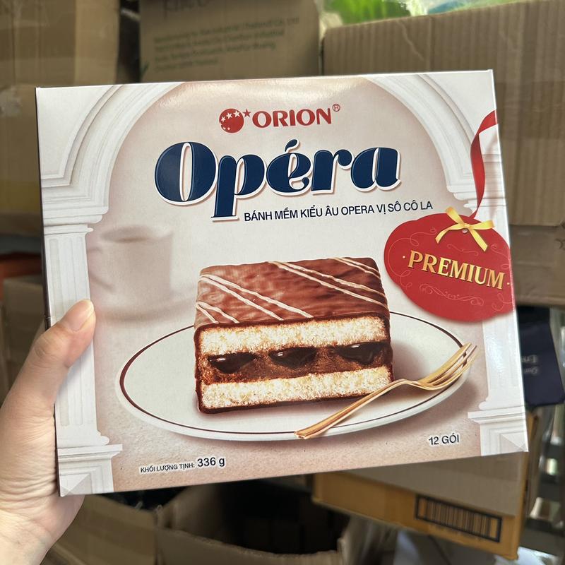 BÁNH MỀM KIỂU ÂU OPERA VỊ SOCOLA HỘP 280G (10 CHIẾC)/ BÁNH ORION OPERA