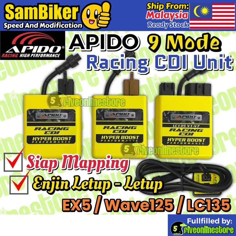 APIDO Racing Elektronik CDI 9 Mode PNP LC135 V1-V7 KRISS EX5 - TikTok ...