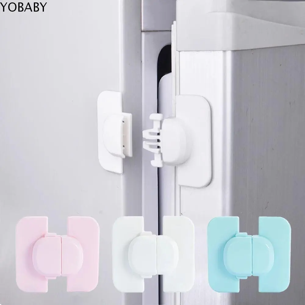 YOBABY Toddler ABS Fridge Freezer Door Home Refrigerator Kids Safety Lock Protection Baby Anti-Clip Hand Fridge Freezer Lock