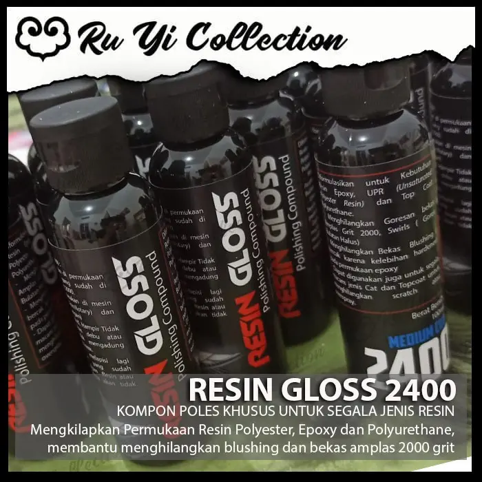 RESIN GLOSS POLISHING COMPOUND KOMPON POLES RESIN KILAP 0