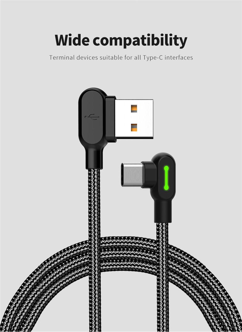 Product Introduction of Lovebay 3M USB Cable Fast Charging Cable Type C LED Phone Charger Data Cord For Huawei Xiaomi Samsung Phone Charger Fast Cable Smartphone Cellphone 9