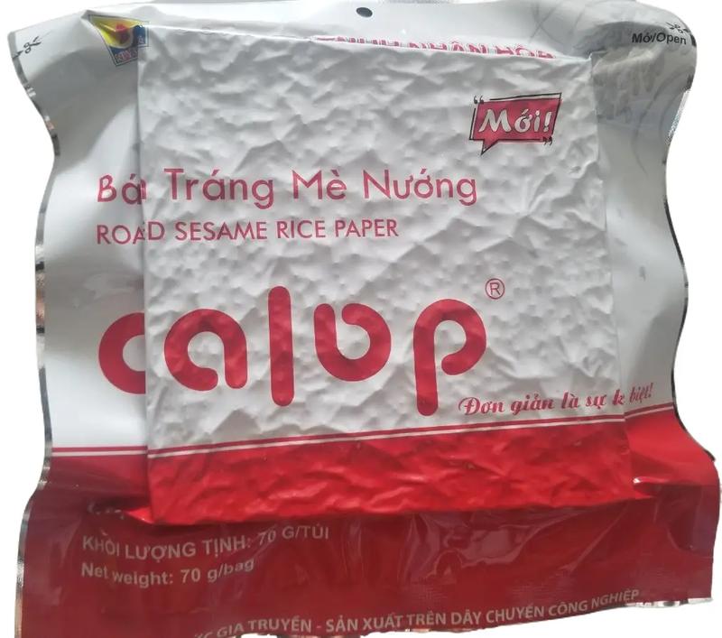 Bánh tráng gạo mè Dalop Bình Định nướng sẵn LOẠI MỚI Snack Food Ăn Vặt Thức Ăn