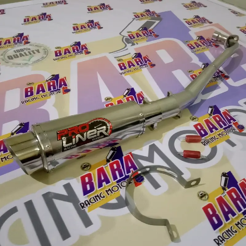 Knalpot racing Pro liner Untuk semua jenis motor bebek : Jupiter vega supra grand win Shogun smash revo kharisma blade motor cina Motorcycle 2