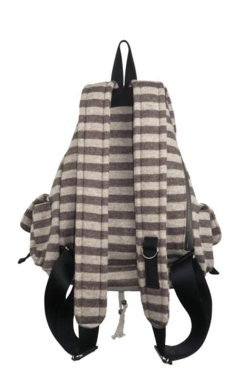 Product Introduction of Newjeans Same Tensedance Korean Flat Stripe Machine Can Casual Plaid Backpack Large Capacity 13