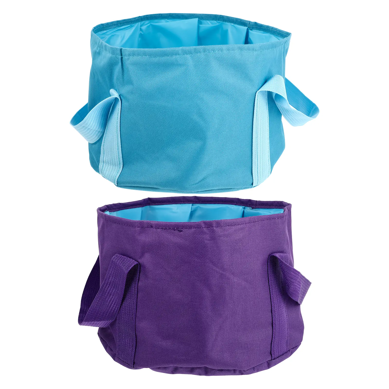 Folding Foot Bath Bucket Soak Tub Foldable Basin Water Portable Bathtub Travel Automatic Oxford Cloth Tomorrow 30x30cm 2 Pcs