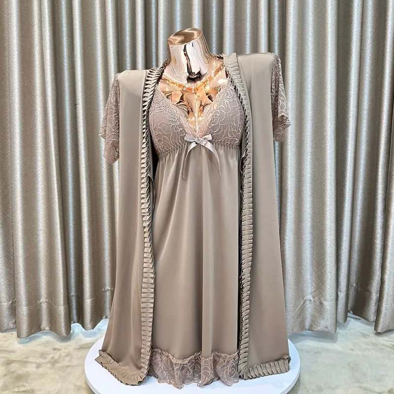 057 Sleepwear Dress + Kimono [ Girlsheaven_id ] 5