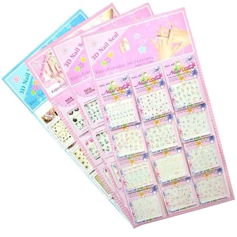 Vỉ 12 Tờ Dán Móng,Dán Leo Mẫu Mã Đa dạng 1