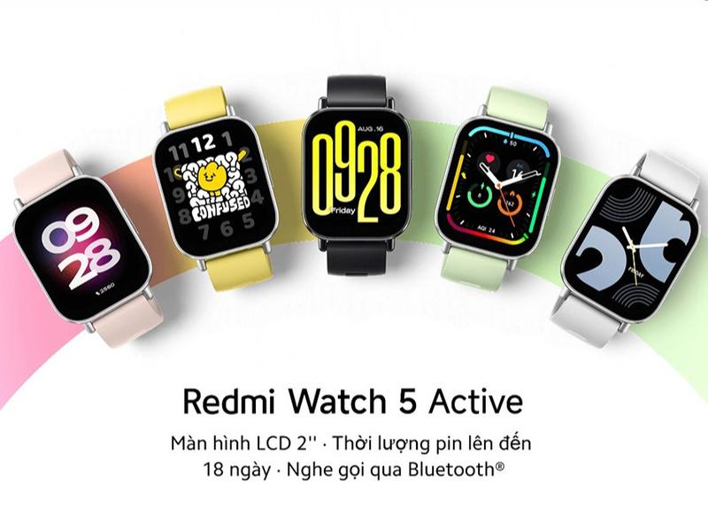 Đồng hồ thông minh Xiaomi Redmi Watch 5 Active Black/ Silver BHR8784GL