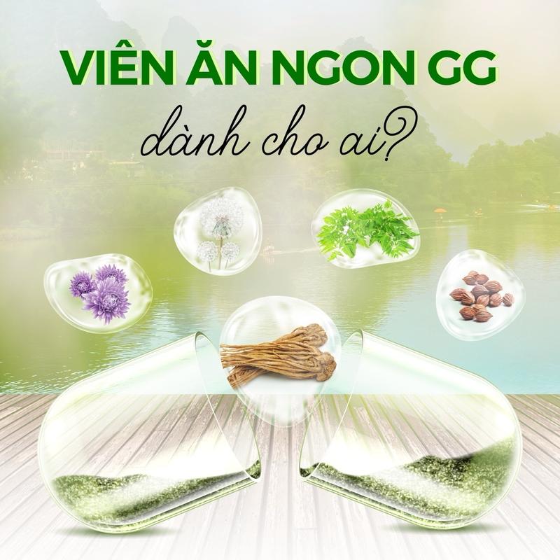 Viên Ăn Ngon GG hỗ trợ ăn ngon ngủ ngon và hấp thu tốt cho trẻ từ 12 tuổi và người lớn 6