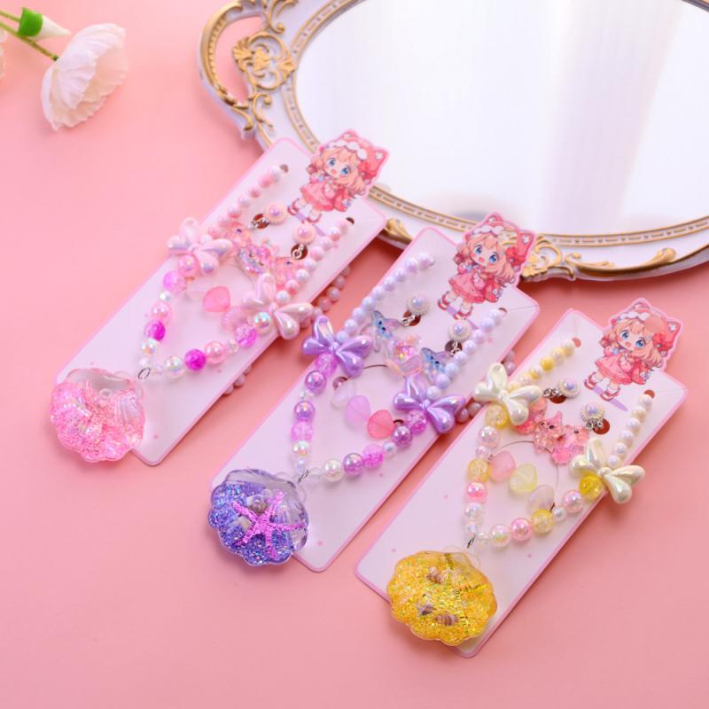 Product Introduction of Best-Selling Ocean-Themed Jewelry Set for Girls - Necklace, Bracelet & Earrings with Sand & Shell Design 4