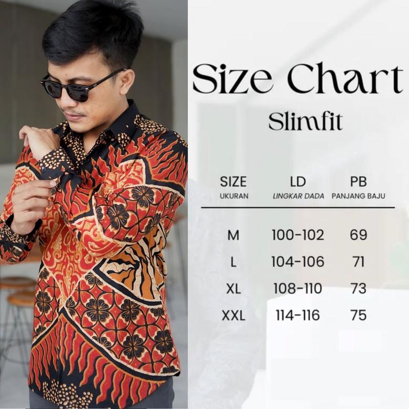 Product Introduction of MELEWIS HITAM Kemeja Batik Pria Lengan Panjang Warna Hitam Full Furing Katun Slimfit 0