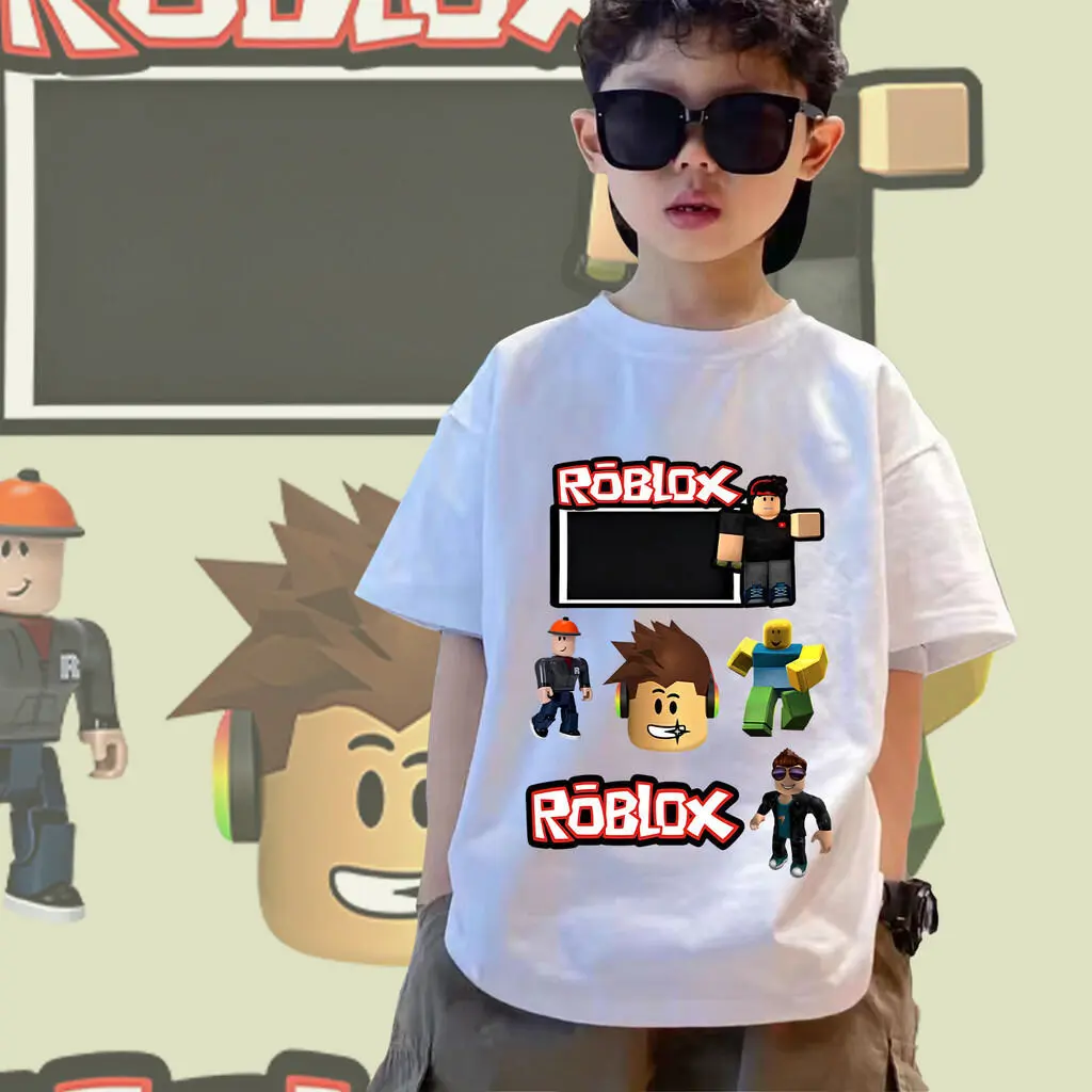 2024 Ready To Ship Thailand Roblox Kids Game Shirts For Kids And Adults Xn07