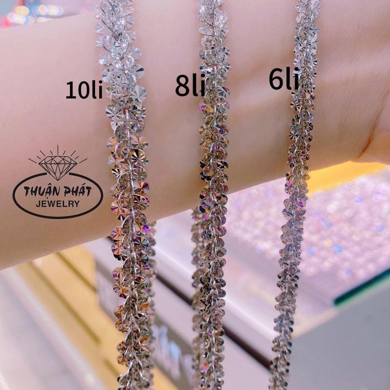  Phụ Kiện Dây Chuyền D077 Xoắn Pháo Hoa Đủ Size  5li 6li ,8li 10li   Đeo Cổ Sang Trọng Trang Sức Bạc Xi Bạch Kim - Bạc Thuận Phát 